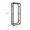 Stojak duży 150 cm kosz na drewno drzewo kominkowe MetalFab R150
