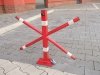Blokada Parkingowa na kłódkę drogowa X słupek