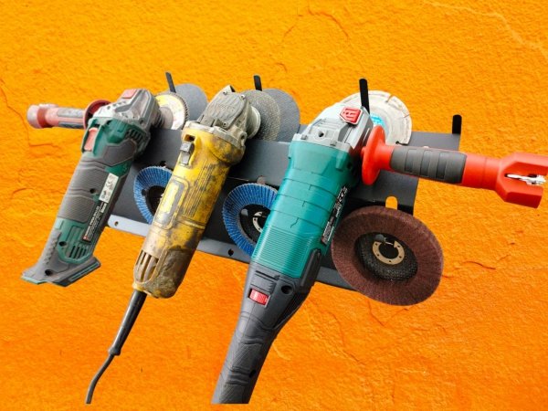 Wieszak na 3 szlifierki i tarcze potrójny MetalFab