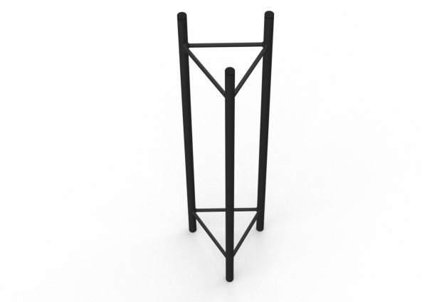 Stojak podwójny na kwiaty loft kwietnik 90 cm podstawka SK90 MetalFab 