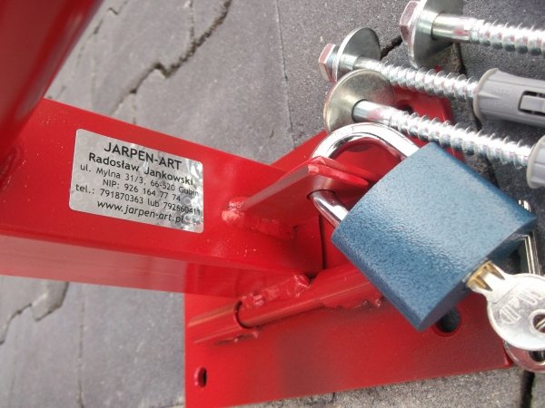 Blokada Parkingowa na kłódkę drogowa jeż słupek