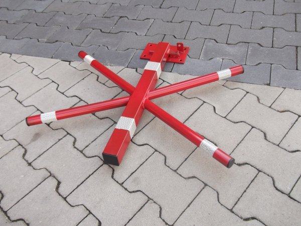 Blokada Parkingowa na kłódkę drogowa X słupek