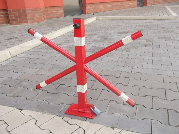 Blokada Parkingowa na kłódkę drogowa X słupek