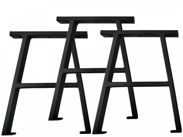 3x Nogi ławki ogrodowej noga proste N1 komplet MetalFab