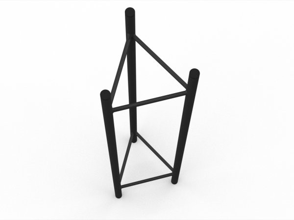 Stojak podwójny na kwiaty loft kwietnik 90 cm podstawka SK90 MetalFab 