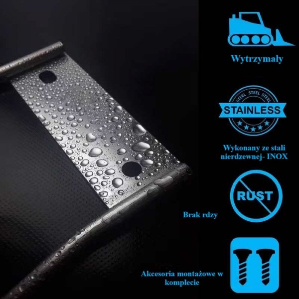 Wieszak nierdzewny na wąż ogrodowy INOX – solidny uchwyt ścienny