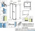 Radaway Arta Kds II kabina 90x70cm lewa szkło przejrzyste 386521-03-01R+1386101-03-01+386109-03-01