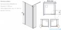 Sanplast Prestige III PR2/PRIII kabina Walk-In z elementem ruchomym 80x198 cm czarny matowy 600-073-0970-59-401