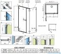 Radaway Arta Kds I kabina 90x90cm lewa szkło przejrzyste 386520-03-01L+1386100-03-01+386111-03-01