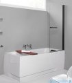 Sanplast Prestige III KW/PRIII parawan nawannowy 75x150 cm czarny matowy 600-073-1020-59-401