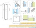 Radaway Arta Kds II kabina 140x75cm lewa szkło przejrzyste 386522-03-01R/386107-03-01/386108-03-01