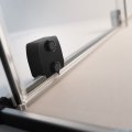 Radaway Furo Black SL kabina Walk-in 100x200cm prawa czarny mat/szkło przejrzyste 10306538-54-01R/10110494-01-01