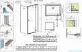 Radaway Essenza Black Kdj kabina 110x80cm prawa szkło przejrzyste 1385041-54-01R/1384051-01-01