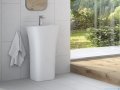Besco Assos S-Line Glam Złota umywalka wolnostojąca 40x50x85cm #UMD-AP-WOZ
