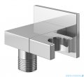 Kohlman Excelent zestaw wannowo-prysznicowy z deszczownicą kwadratową 25x25 cm chrom QW211HQ25