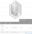New Trendy New Modus Black kabina Walk-In 110x70x200 cm przejrzyste EXK-0067/EXK-0090