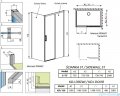 Radaway Idea White Kdj kabina 120x75cm prawa szkło przejrzyste 387042-04-01R/387049-04-01L
