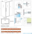 Radaway Idea 8 QL Kdj kabina 110x90cm prawa szkło przejrzyste 10550567-01-01R/10350503-01-01/10360090-01-01L