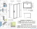 Radaway Idea White Kdj kabina 140x100cm prawa szkło przejrzyste 387044-04-01R/387052-04-01L
