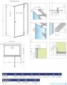 Radaway Essenza Pro White Kdj kabina 80x90cm prawa szkło przejrzyste 10097080-04-01R/10098090-01-01