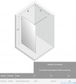 New Trendy Avexa kabina Walk-In 100x200 cm przejrzyste EXK-1543
