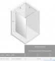 New Trendy Avexa kabina Walk-In 70x200 cm przejrzyste EXK-1798