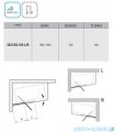 Ravak 10º parawan nawannowy 100x150cm prawy aluminium transparent 7QRA0C03Z1