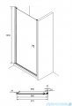 Roca Capital drzwi prysznicowe 100x195cm CZARNY MAT AM4710016M