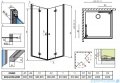 Radaway Essenza New Kdd-B kabina 90x90cm szkło przejrzyste 385071-01-01L/385071-01-01R