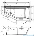 Riho Geta wanna asymetryczna 170x90cm lewa BA89