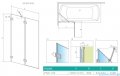 Radaway Euphoria Pnd II parawan nawannowy 120cm lewy szkło przejrzyste 10008120-01-01L