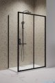 Radaway Premium Pro Black Kdj kabina 110x100cm prawa czarny mat/szkło przejrzyste 1015110-54-01R/1016100-54-01