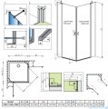 Radaway Nes KDD II kabina 100x100 przejrzyste 10031100-01-01L/10031100-01-01R