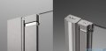 Radaway Nes Brushed Nickel KDD B / KDD I kabina 80x100cm prawa szczotkowany nikiel przejrzyste 10024080-91-01R/10015100-91-01L