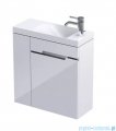 Oristo Silver szafka z umywalką 55x55x22cm biały połysk OR33-ZD2D-55-1-L