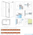 Radaway Idea 8 QL Kdj kabina 120x80cm lewa szkło przejrzyste 10550617-01-01L/10350553-01-01/10360080-01-01R