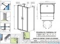 Radaway Nes Black DWD+2S kabina 75x110x75cm czarny mat/szkło przejrzyste 10040075-54-01/10035110-54-01/10040075-54-01