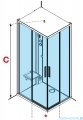 Novellini Glax 1 2.0 kabina standard 90x70 lewa czarna G21A9070ST-1HH