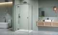 Radaway Essenza Kdj Brushed GunMetal kabina 100x70cm lewa szczotkowany grafit 1385040-92-01L/1384048-01-01