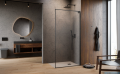 Radaway Modo F SL Brushed Gunmetal II kabina Walk-in 105x201,6cm prawa Szczotkowany Grafit szkło przejrzyste 10419105-92-01R