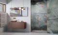 Radaway Essenza 8 Brushed Copper Dwj drzwi wnękowe 110cm prawe szczotkowana miedź/szkło przejrzyste 10480712-01-01R/10460337-93-01R