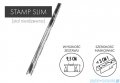 Schedpol Slim Lux odpływ liniowy z maskownicą Stamp Slim 100x3,5x9,5cm OLSP100/SLX