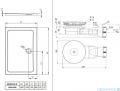 Radaway Essenza New KDJ-B kabina prysznicowa 100x120 prawa przejrzyste + brodzik Doros D + syfon 385083-01-01R/384054-01-01/SDRD1210-01