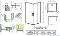 Radaway Idea White Kdd kabina 75x120cm szkło przejrzyste 387066-04-01L/387064-04-01R