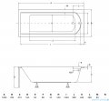 Besco Shea 150x70 wanna prostokątna #WAS-150-PK
