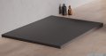 New Trendy Nex Shade brodzik konglomeratowy prostokątny 110x90x3,5 cm antracyt B-0507