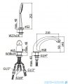 Paffoni Duemila bateria wannowa 3-otworowa chrom DU040CR
