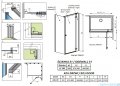 Radaway Essenza 8 Black Kdj kabina 90x100cm prawa czarny mat/szkło przejrzyste 10480612-01-01R/10470237-5401R/10113100-01-01