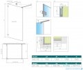 Radaway Euphoria Walk-in VI 140x100 szkło przejrzyste 383176-01-01/383152-01-01
