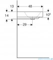 Geberit One Umywalka prostokątna bez otworu na baterię 90x48cm KeraTect 505.021.01.3